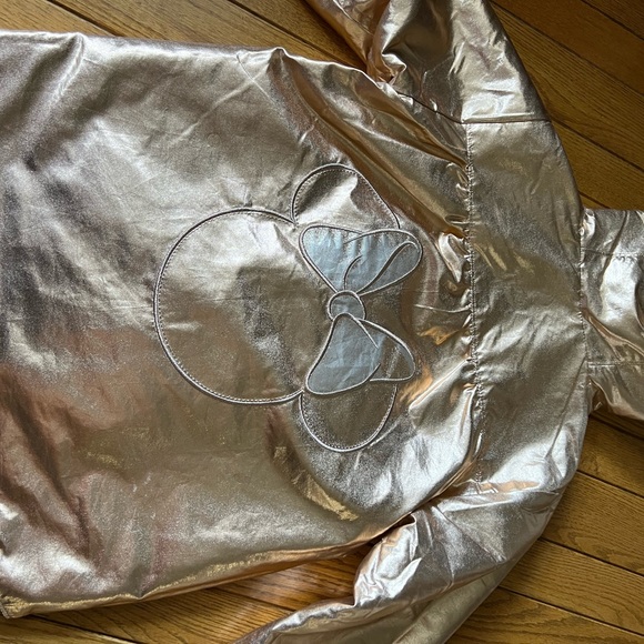 Disney Store Girls Rose Gold Reversible Minnie Mouse Jacket. - Picture 3 of 3